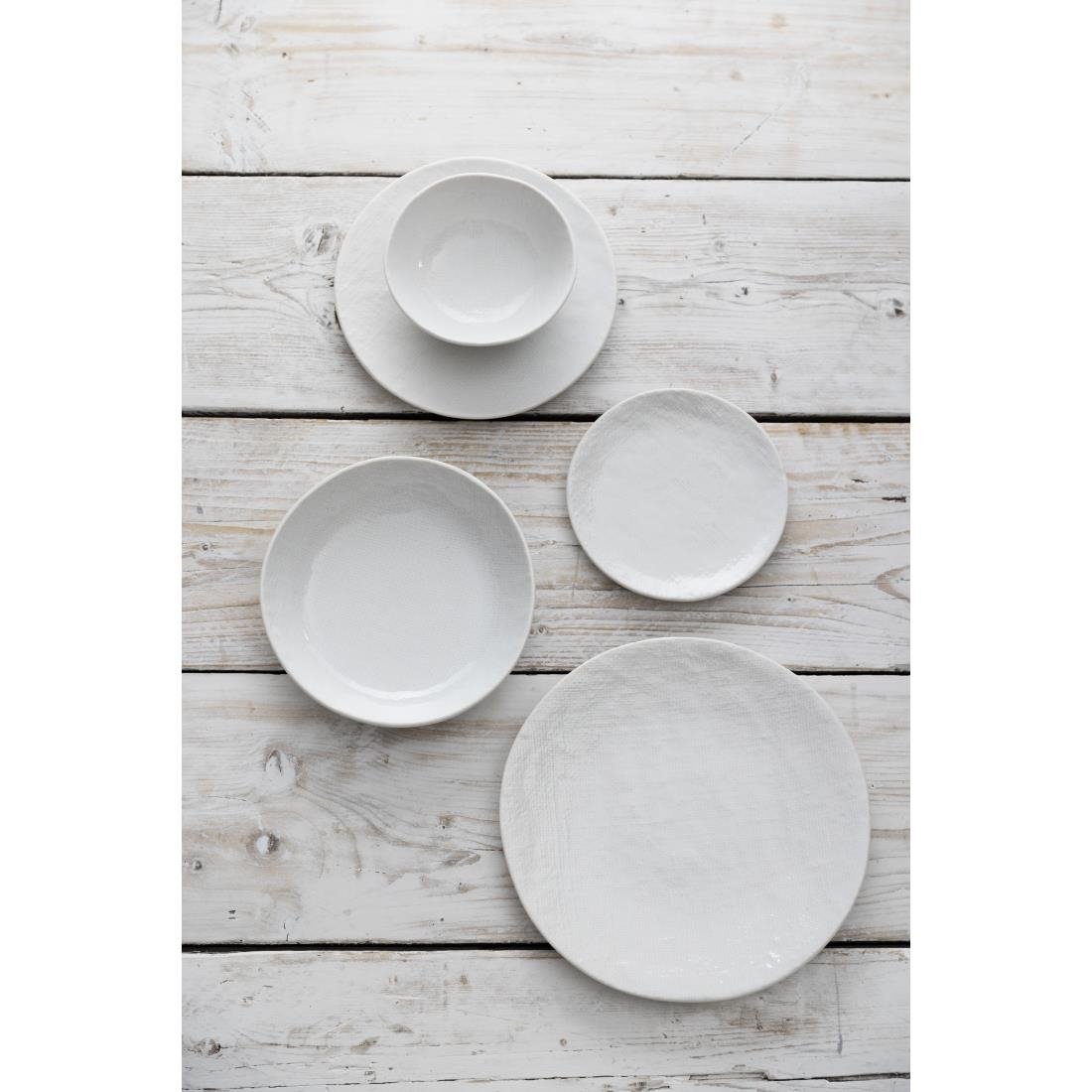 Olympia Denim White Coupe Plates 285mm (4 Pack) - FU227