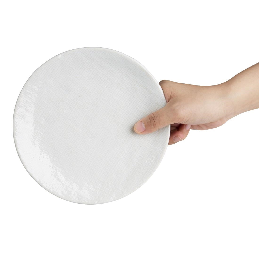 Olympia Denim White Coupe Plates 180mm (6 Pack) - FU225