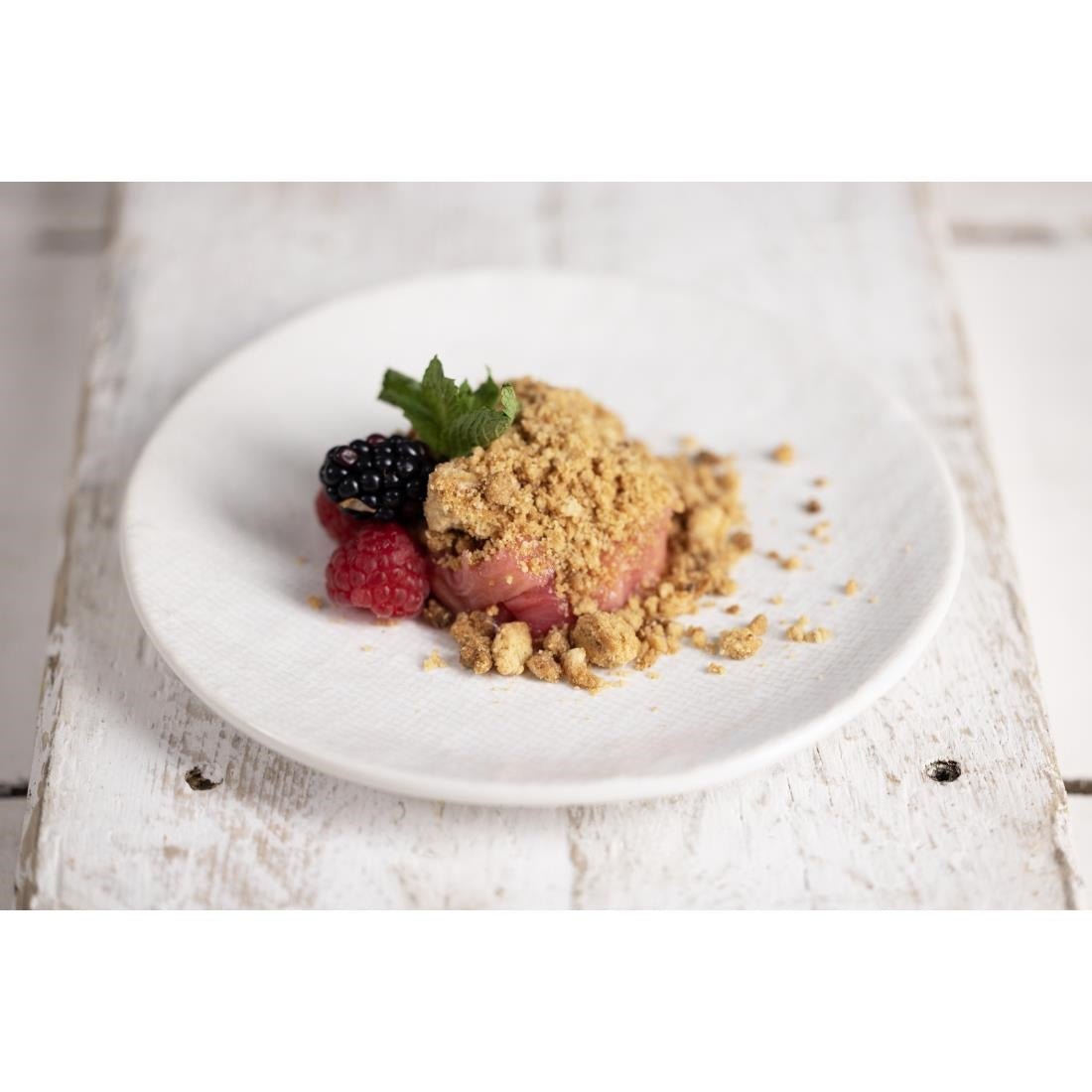 Olympia Denim White Coupe Plates 230mm (6 Pack) - FU226