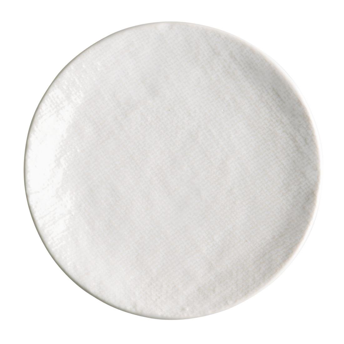 Olympia Denim White Coupe Plates 285mm (4 Pack) - FU227