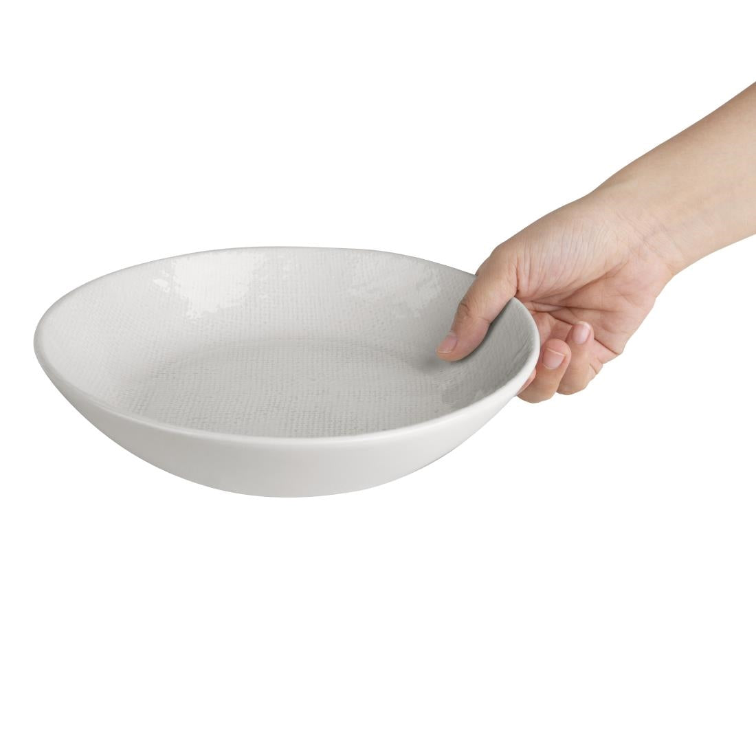 Olympia Denim White Coupe Bowls 220mm (6 Pack) - FU228