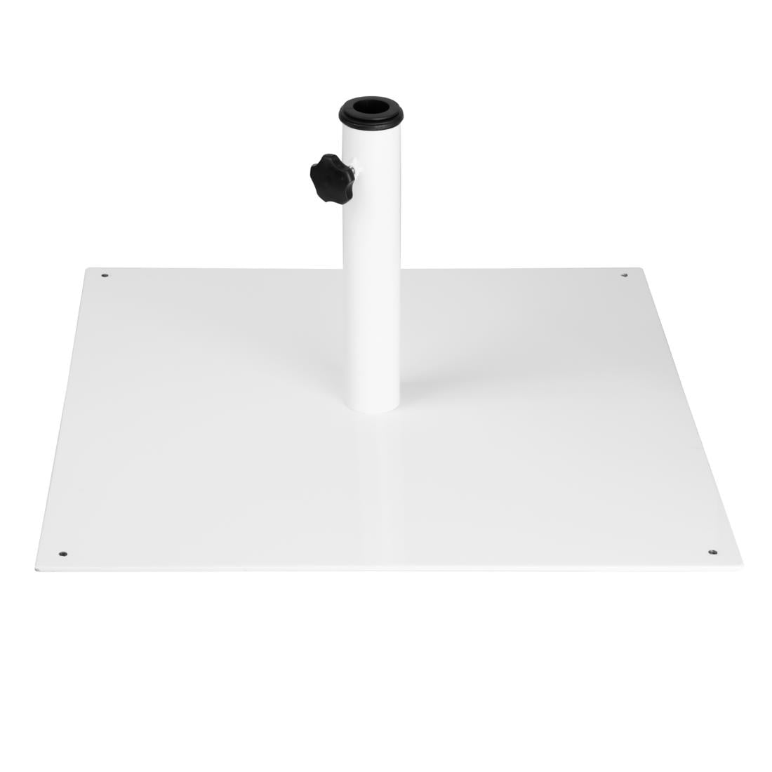 Bolero Flat Metal Parasol Base White - 18kg - FU510