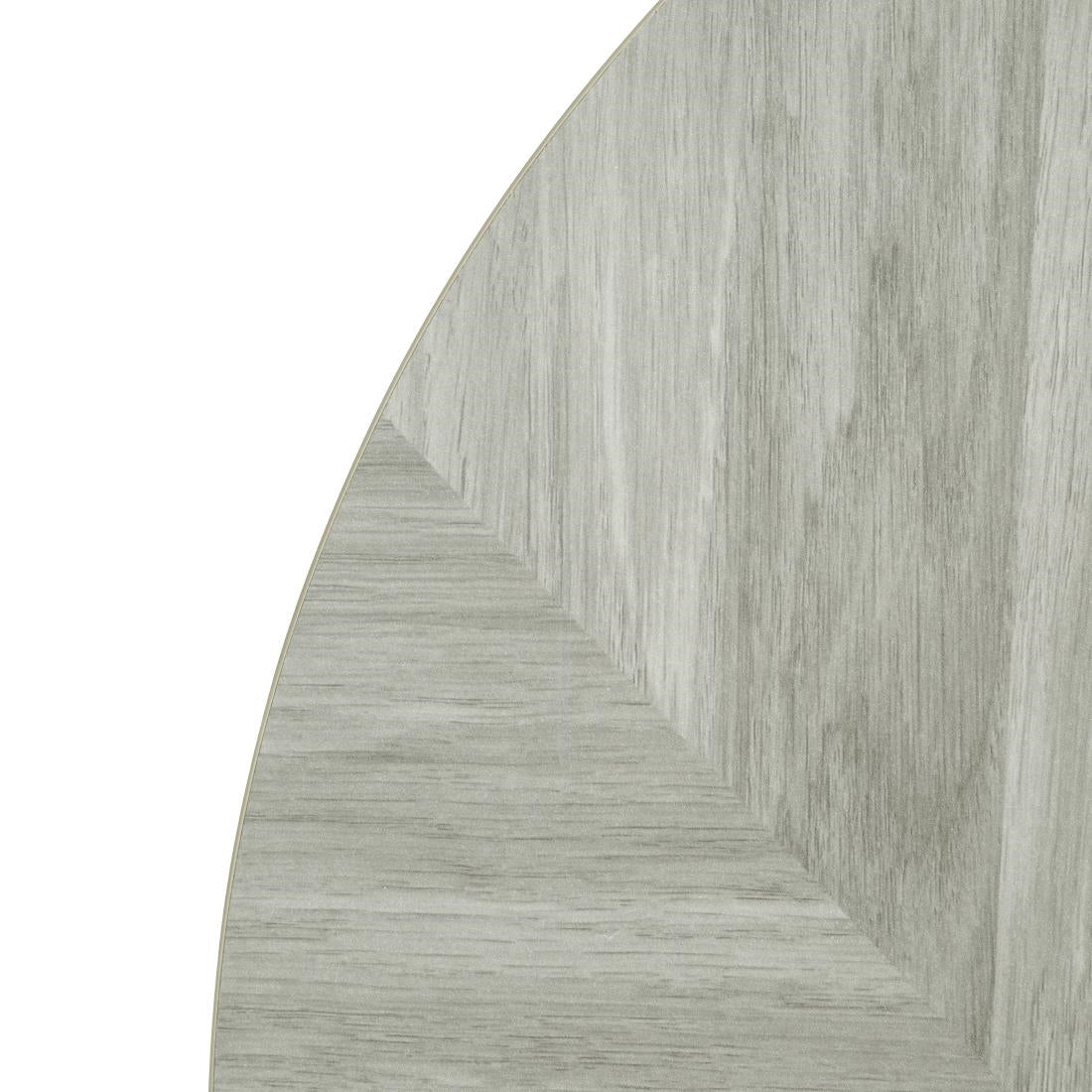 Bolero Pre-Drilled Round Table Top Chevron Design 600mm - FU511