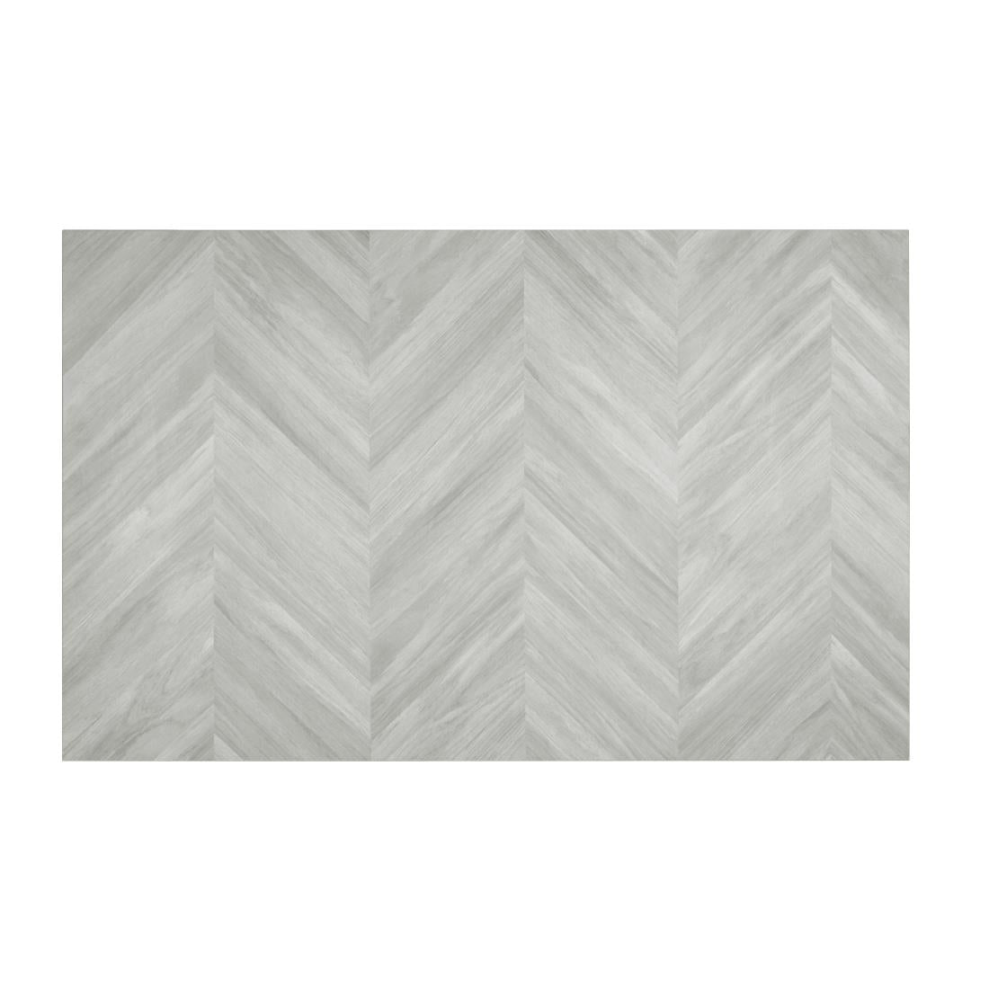 Bolero Rectangular Table Top Chevron Design 1100mm x 700mm - FU513