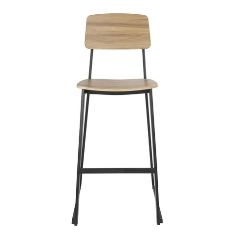 Bolero Beaufort Wooden Interior High Stools (2 Pack) - FU525