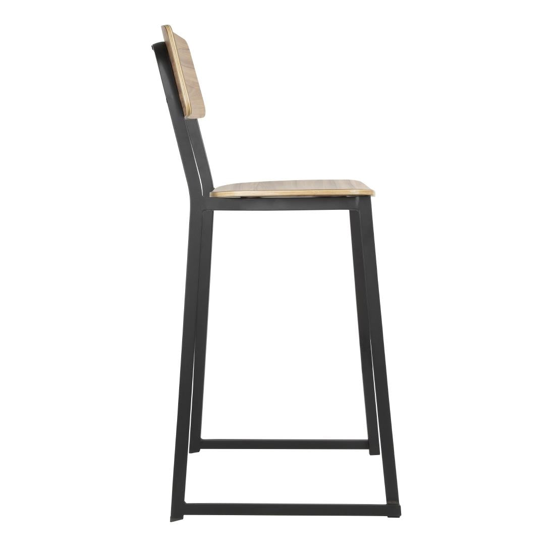 Bolero Beaufort Wooden Interior High Stools (2 Pack) - FU525