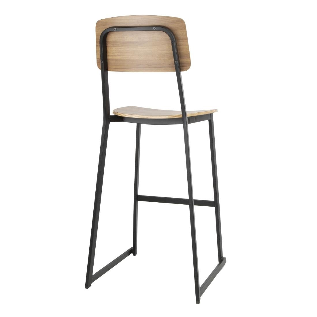 Bolero Beaufort Wooden Interior High Stools (2 Pack) - FU525