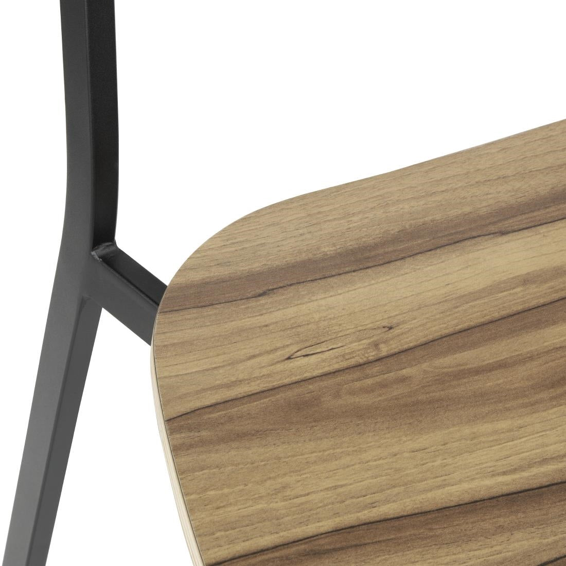 Bolero Beaufort Wooden Interior High Stools (2 Pack) - FU525