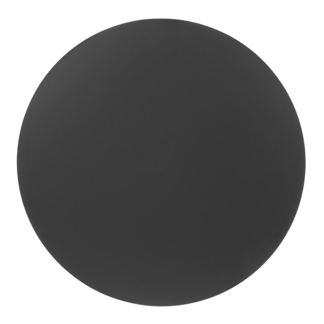 Bolero Matte Black Round Outdoor Table Top 600mm - FU531