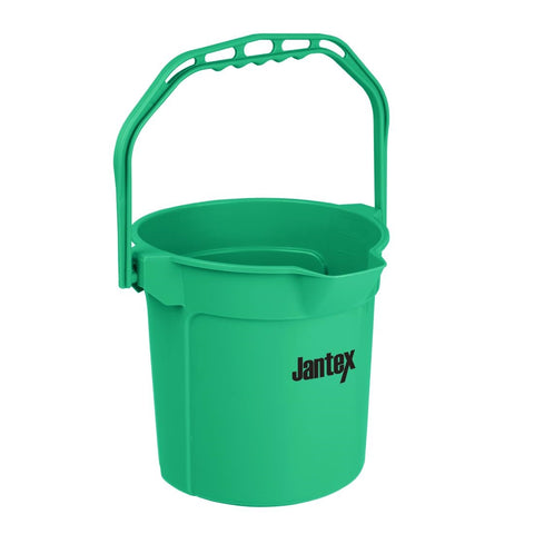 Jantex Green Graduated Bucket with Pouring Lip 10ltr - FU833