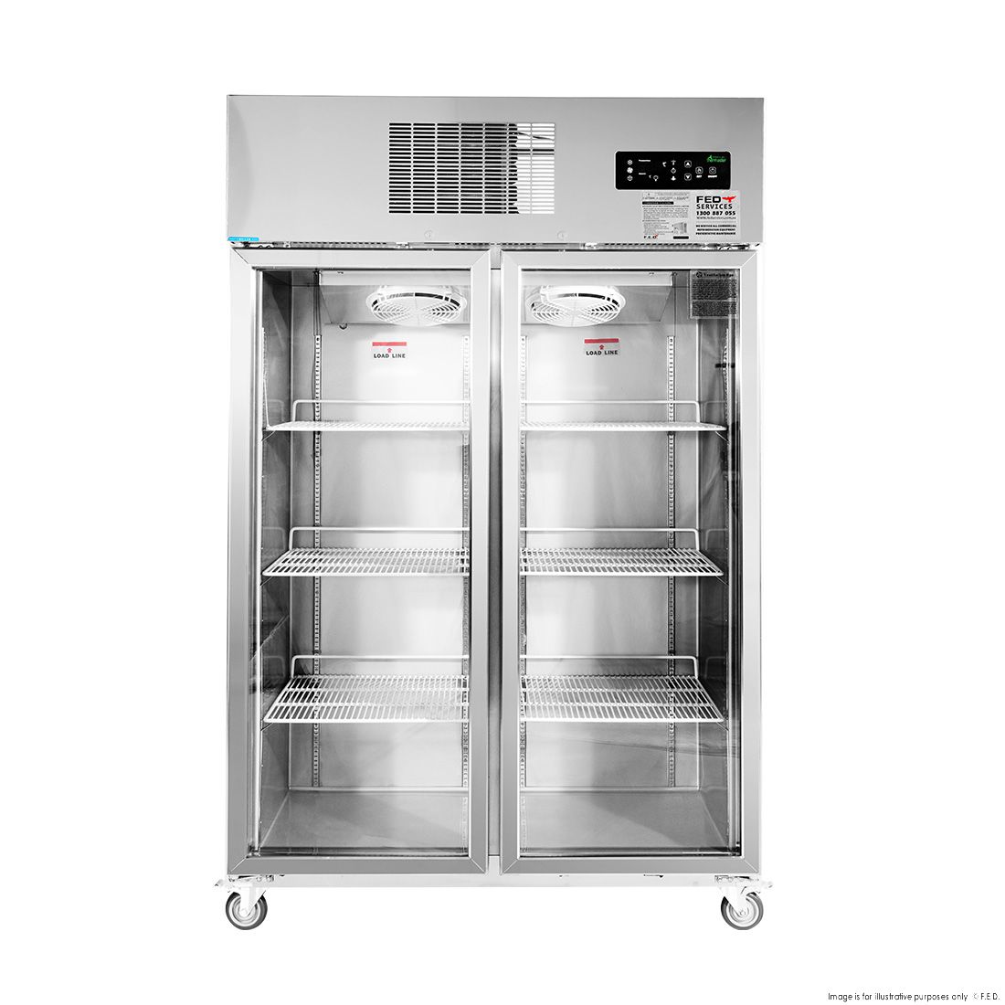 Thermaster Double Door Upright Display Fridge SUCG1000
