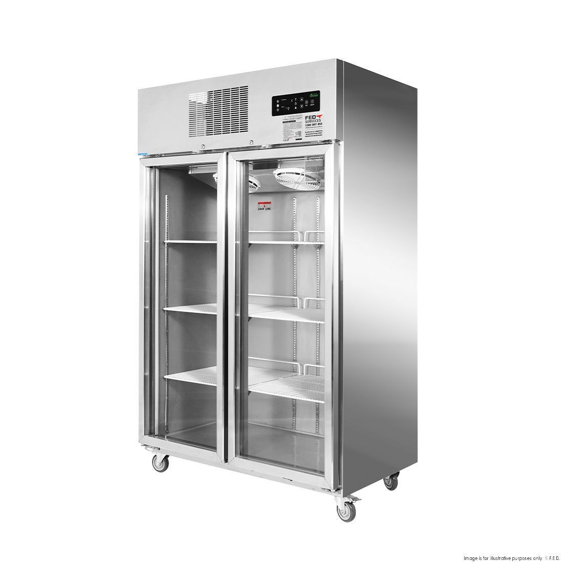 Thermaster Double Door Upright Display Fridge SUCG1000