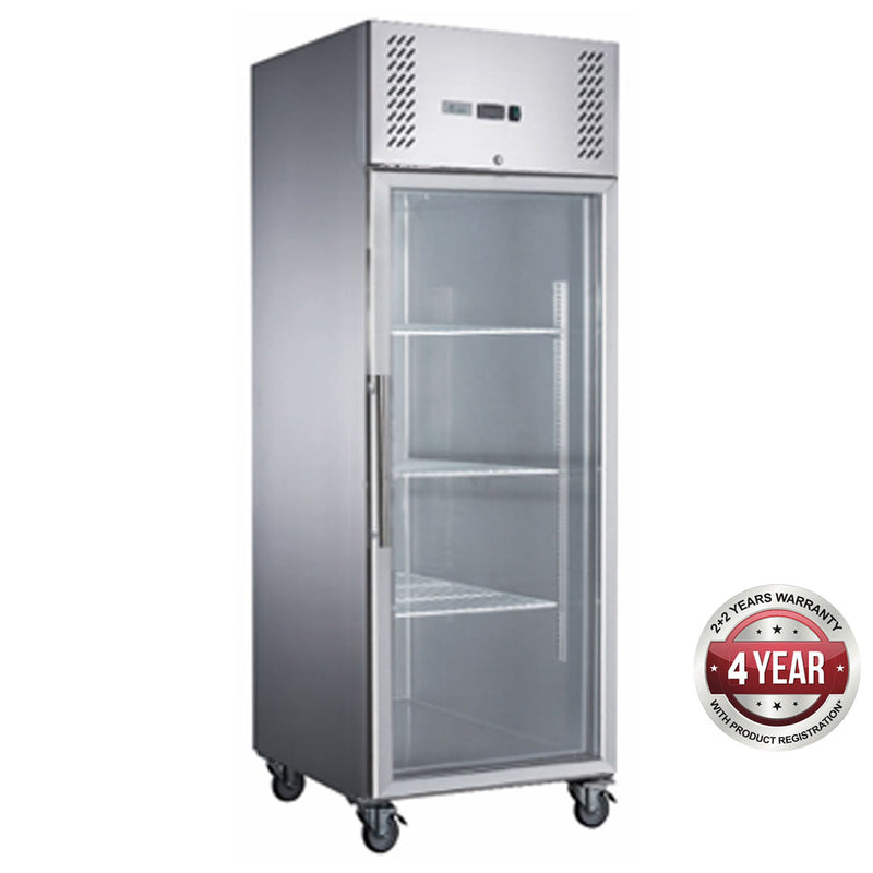 FED-X S/S Full Glass Door Upright Freezer XURF600G1V