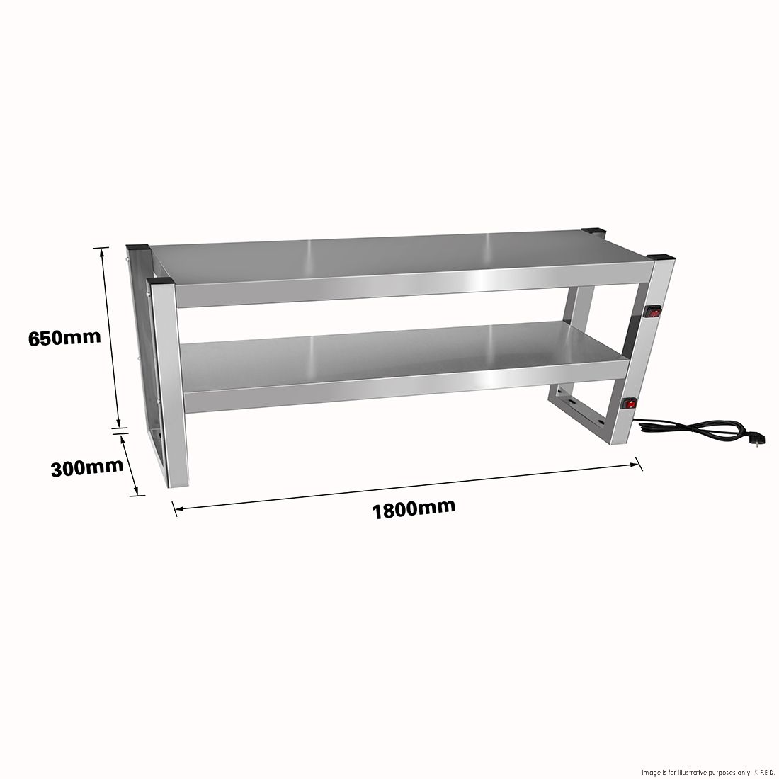 Benchstar Commercial Food Warmer with 10 Lamps - FW10L-182