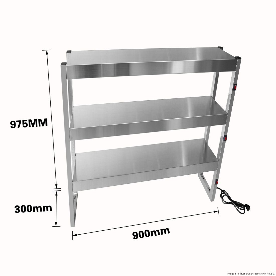 Benchstar Commercial Food Warmer with 6 Lamps - FW6L-093