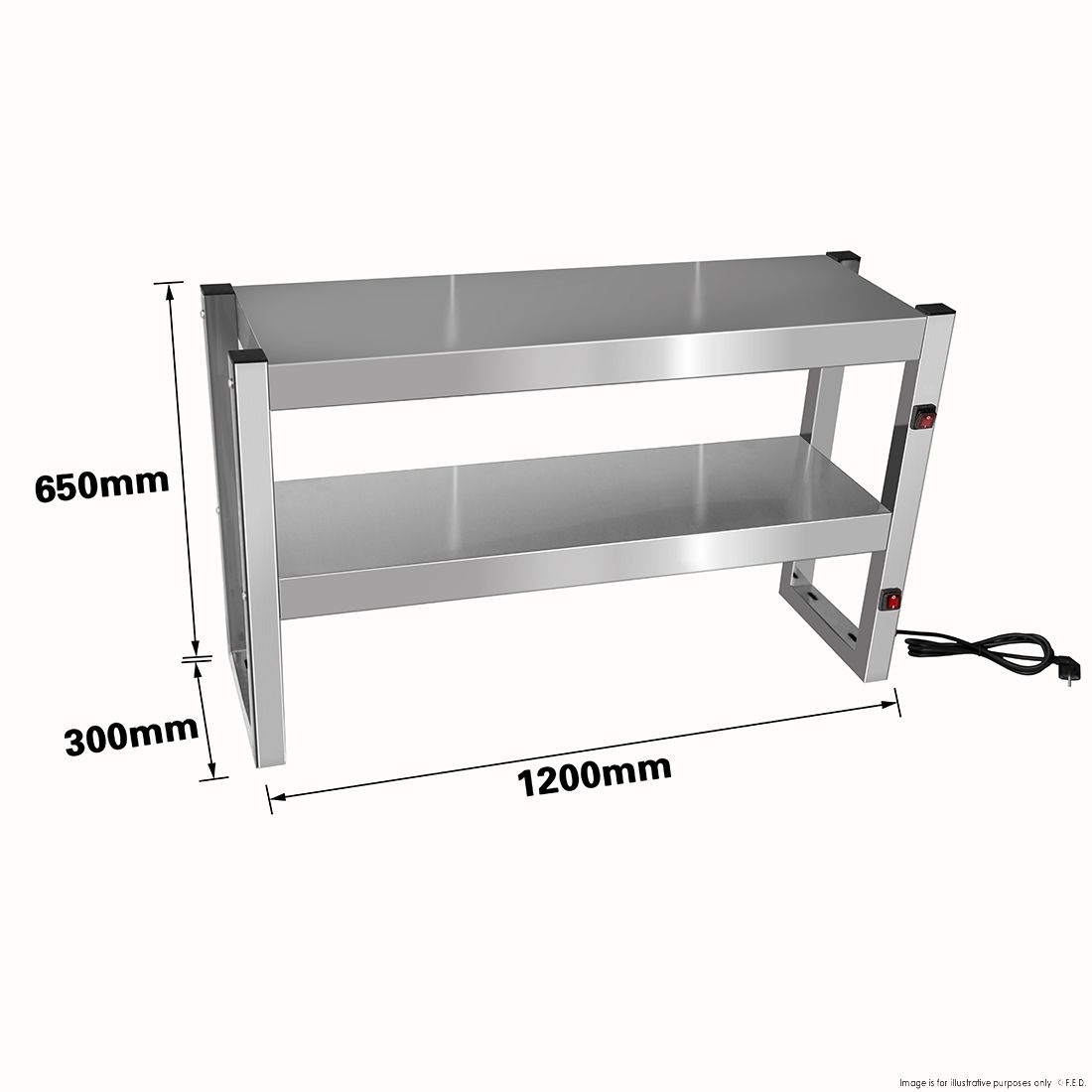 Benchstar Commercial Food Warmer with 6 Lamps - FW6L-122