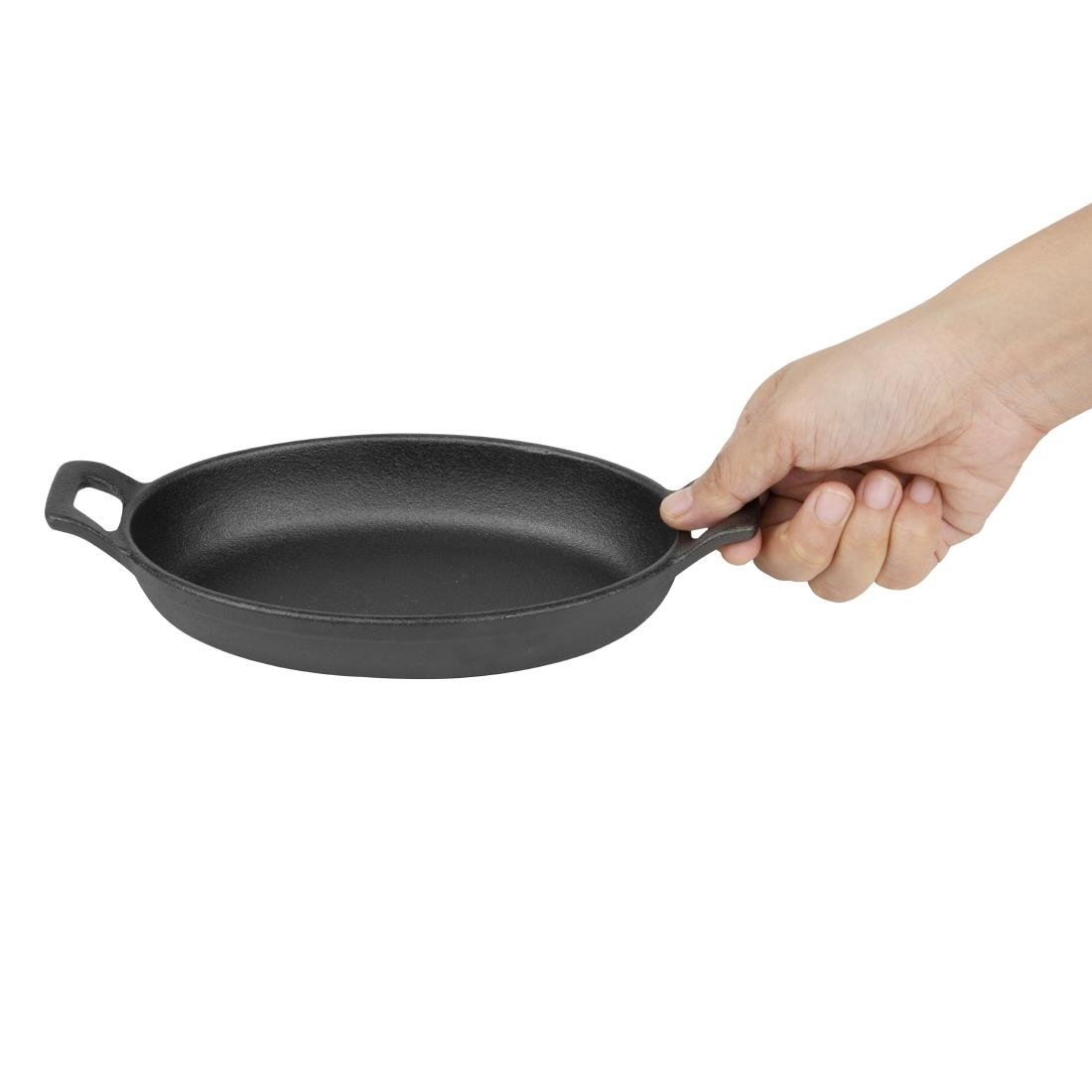 Olympia Cast Iron Oval Eared Dish 180x120mm - FW818