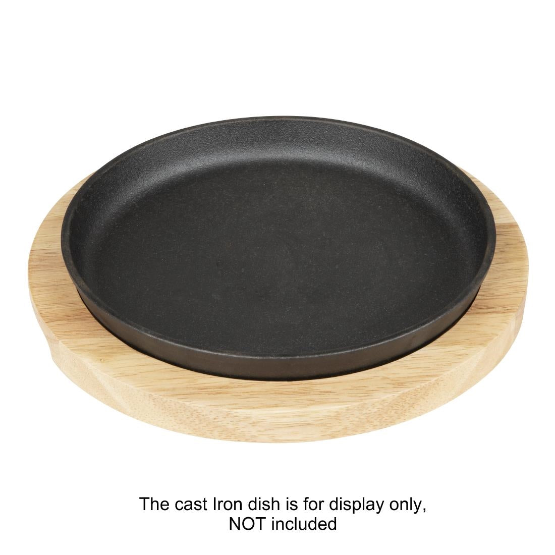 Olympia Hevea Board for Cast Iron Round Dish 254mm (GJ556) - FW976