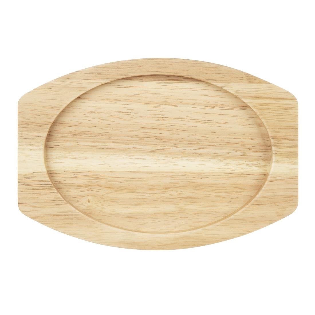 Olympia Hevea Board for Cast Iron Oval Eared Dish 260x165mm (FW817) - FW977