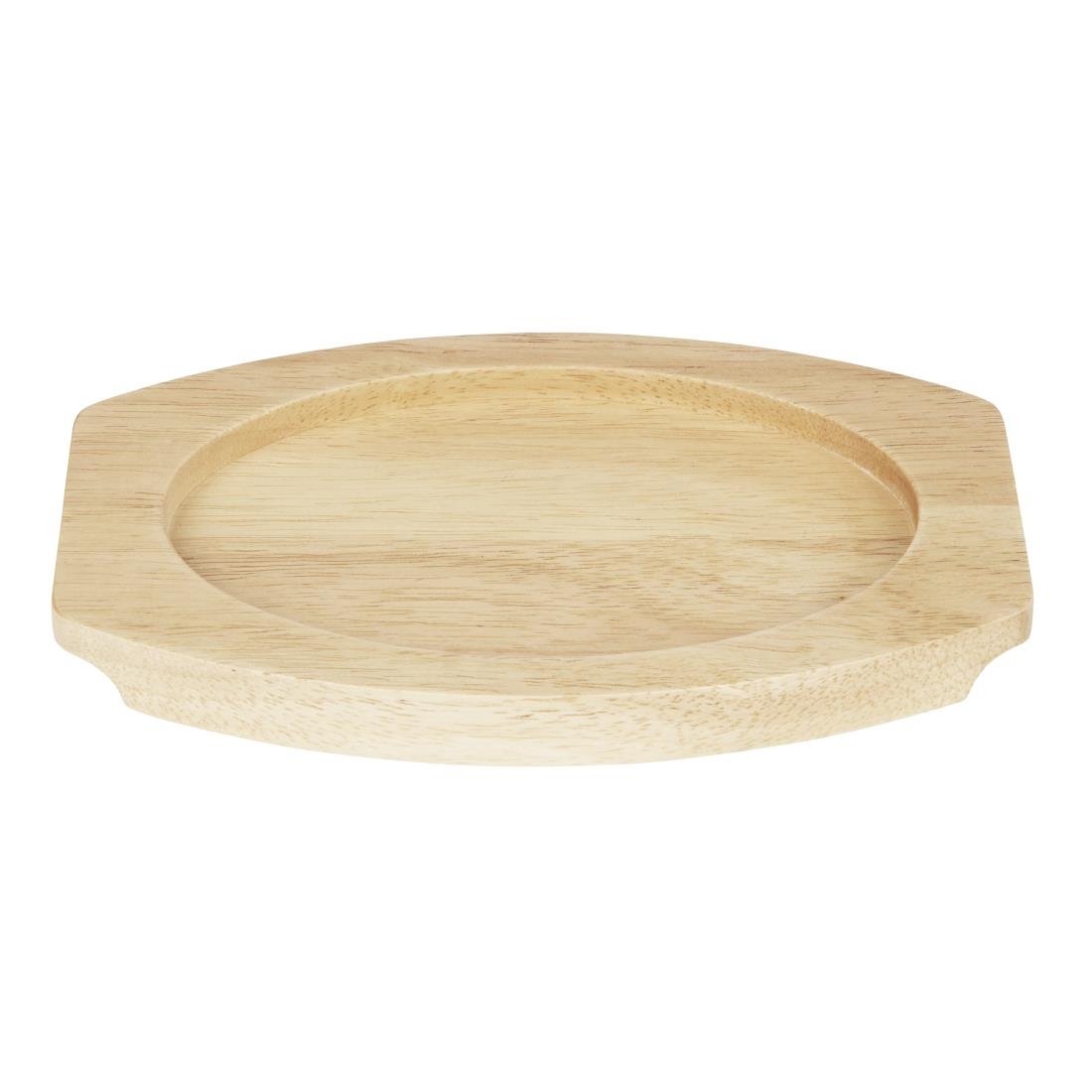 Olympia Hevea Board for Cast Iron Oval Eared Dish 230x135mm (FW818) - FW978