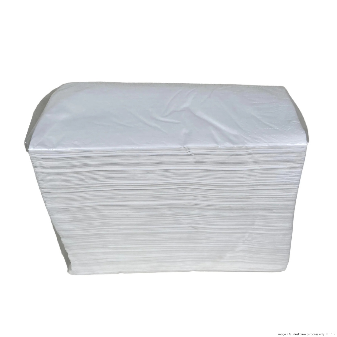 PakMax 2 ply 125 Sheets 1/8 Fold White Napkin - FWN218-400-125