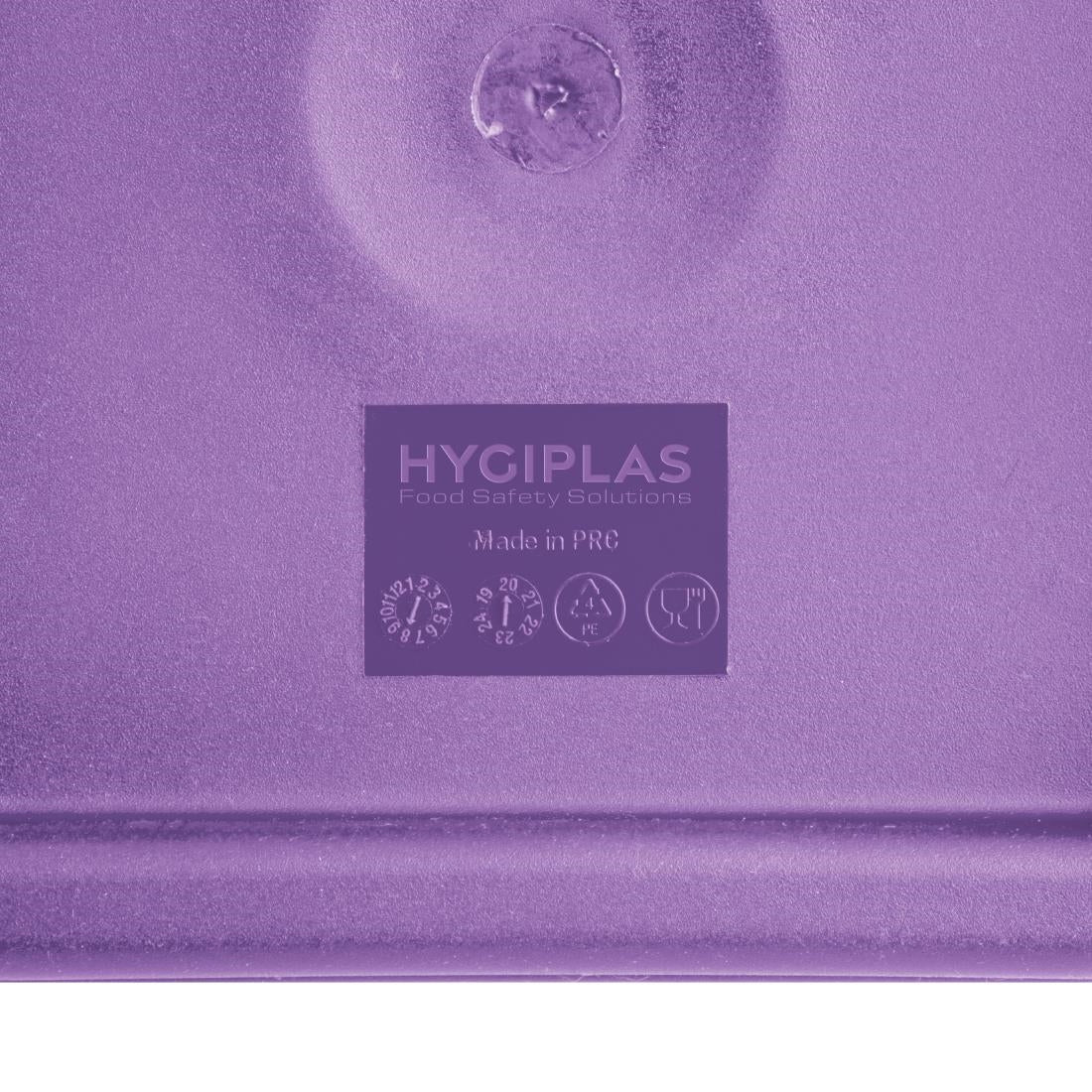 Hygiplas Square Food Storage Container Lid Purple Small - FX143
