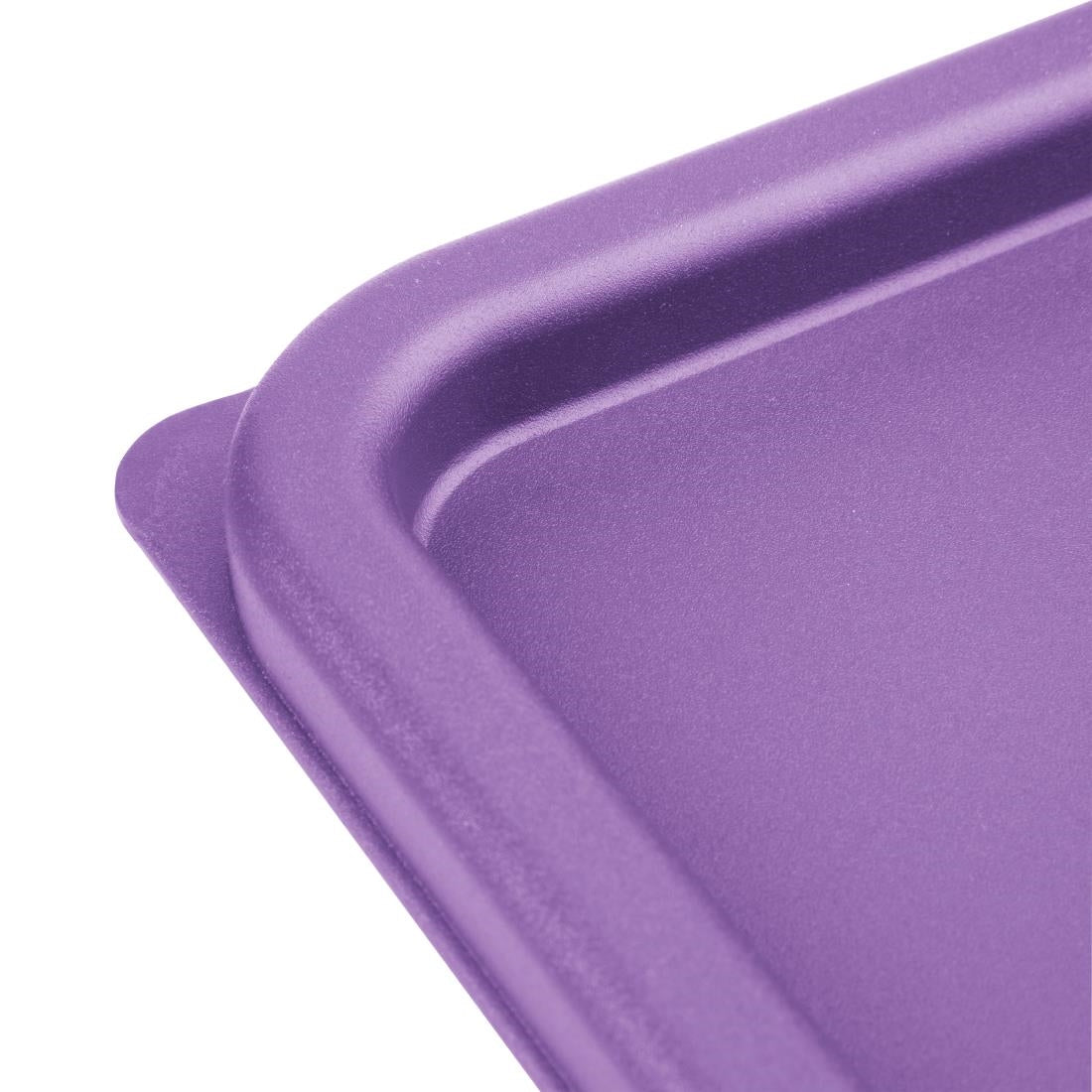 Hygiplas Square Food Storage Container Lid Purple Small - FX143