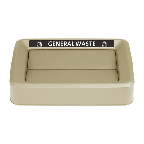 Jantex Slim Bin Lid General Waste Label - FX193