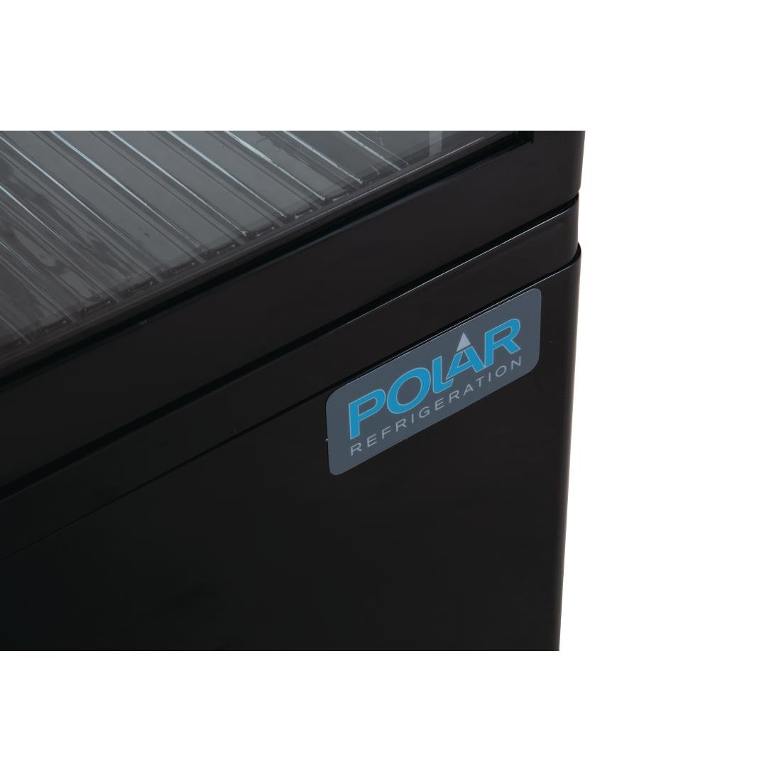 Polar C-Series Energy Efficient Display Fridge Black - 68Ltr