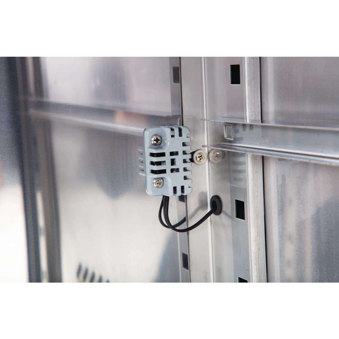 Polar U-Series Double Door Counter Fridge with Upstand 282Ltr - UA064-A