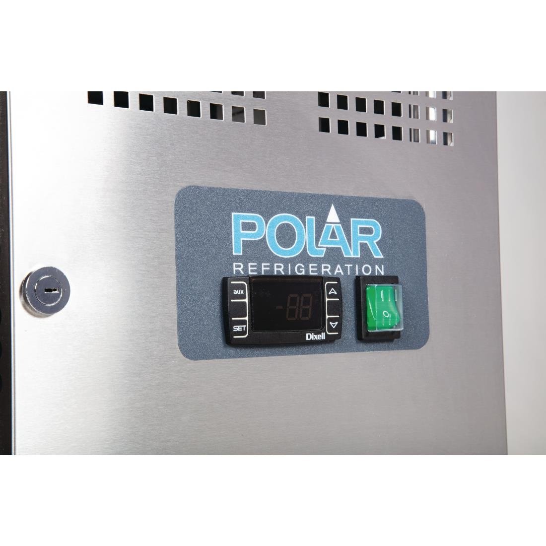 Polar U-Series Double Door Counter Fridge - 282Ltr - UA047-A