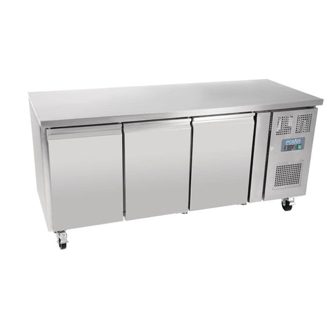 Polar U-Series Triple Door Counter Fridge - 417Ltr - UA048-A
