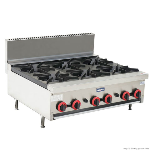 GasMax Gas Cook Top 6 Burners Lpg With Flame Failure RB-6ELPG