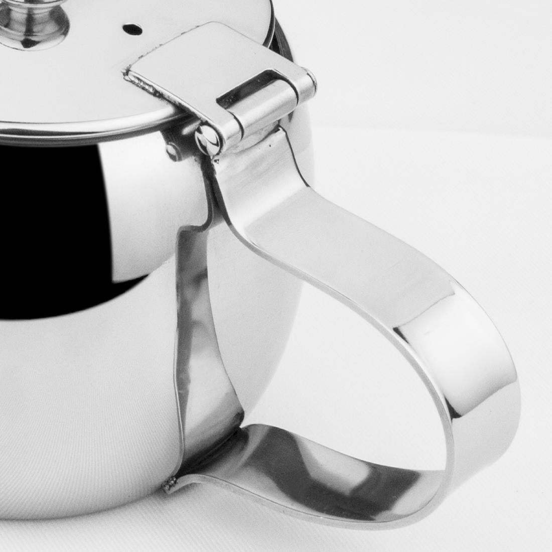 Olympia Non-Drip Tea Pot Stainless Steel 380ml - GC949