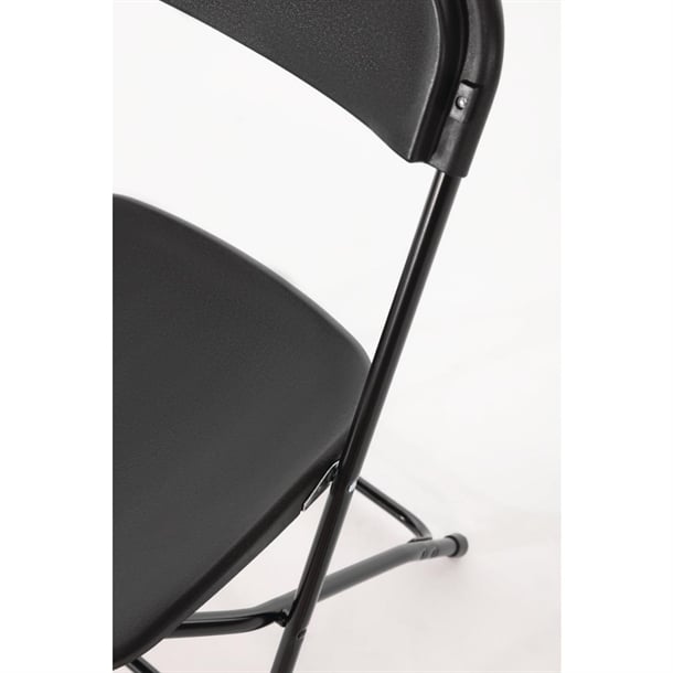 Bolero PP Folding Chairs Black (10 Pack) - GD386