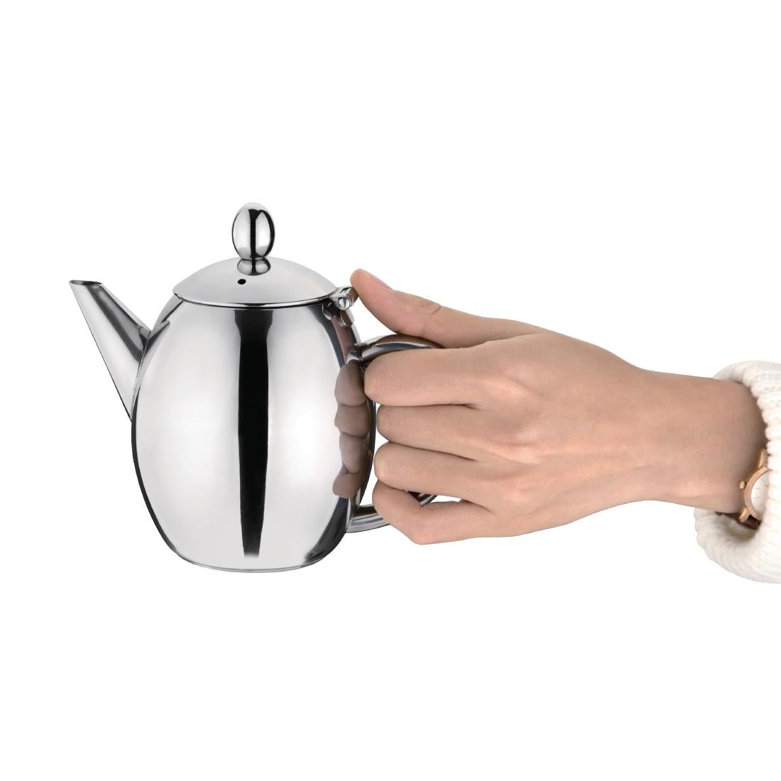 Olympia Richmond Stainless Steel Teapot 500ml - GF234