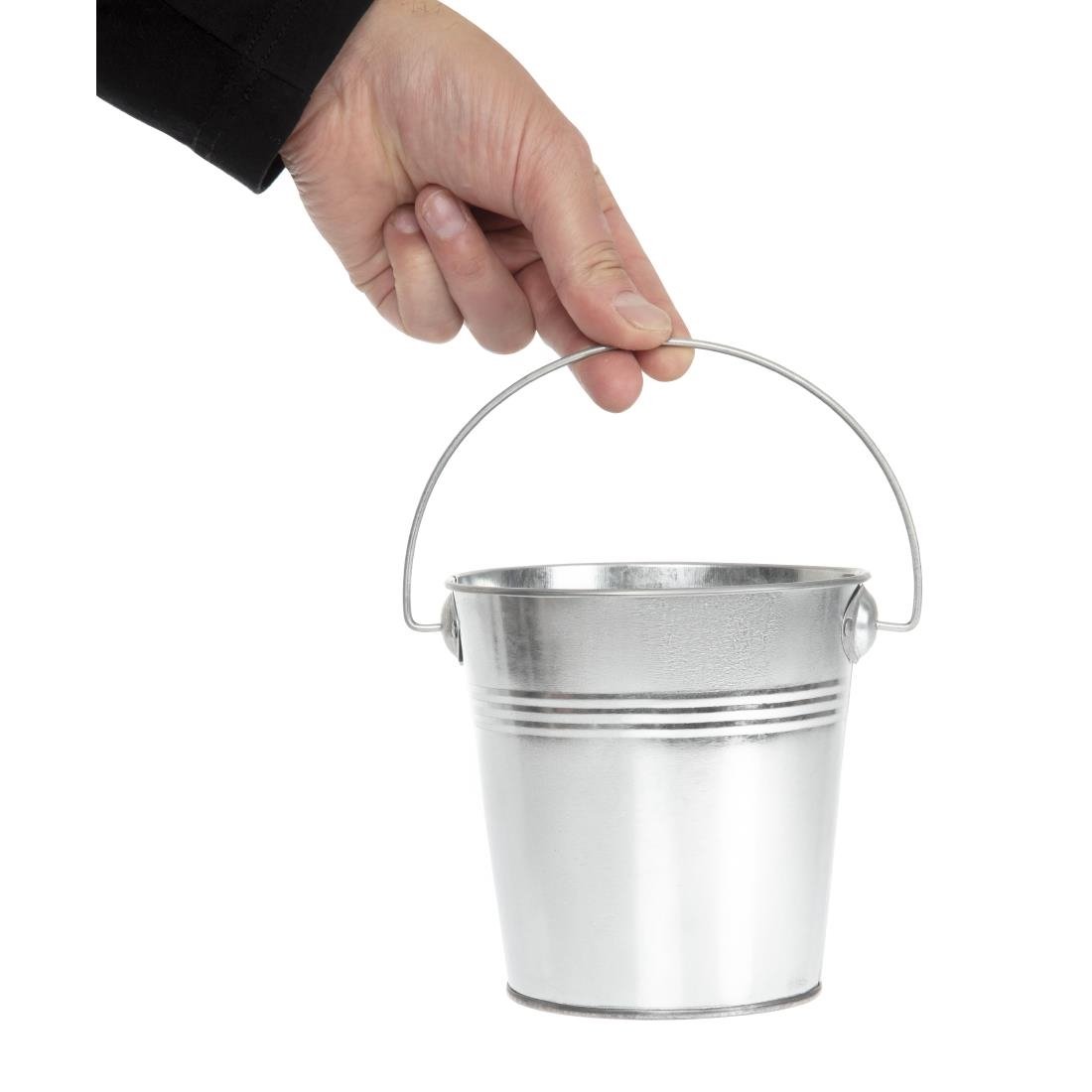 Olympia Round Galvanised Bucket 120x130mm - GF247