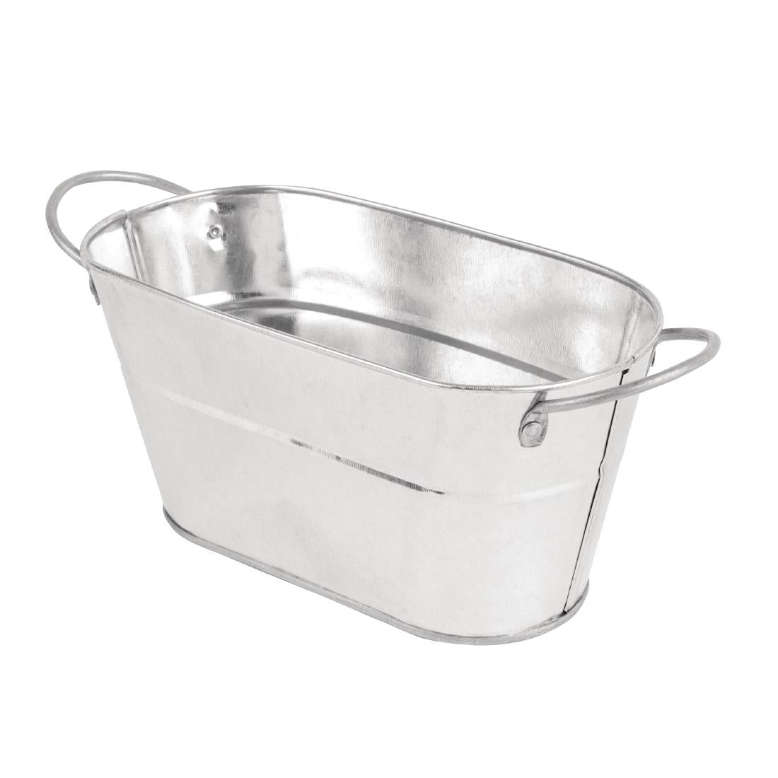 Olympia Rectangular Galvanised Tub 100x 200x110mm - GF249