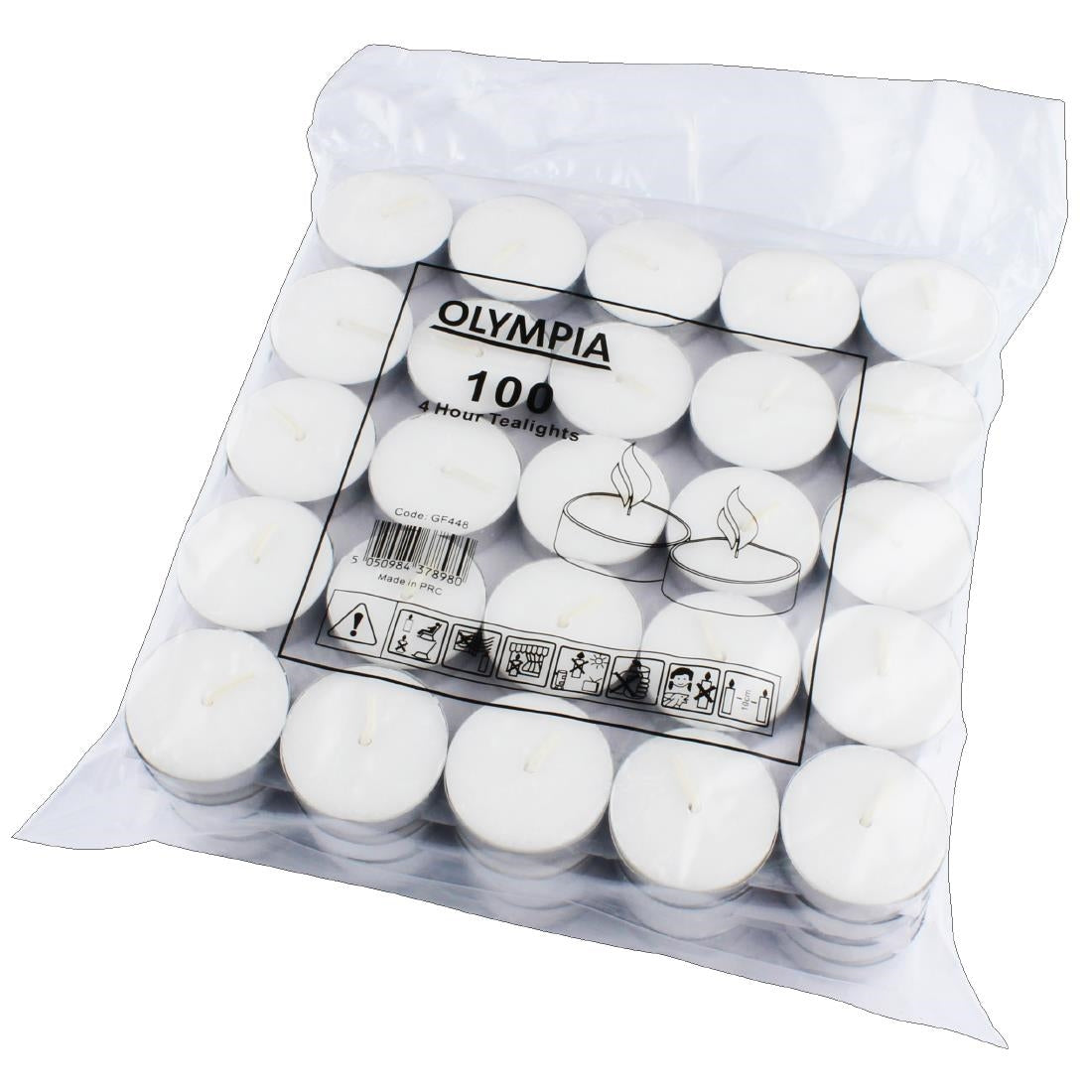 Olympia 4 Hour Tealights (Pack of 100) - GF448