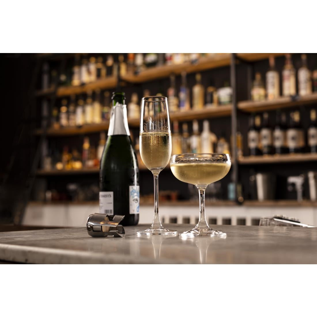 Olympia Modale Crystal Champagne Flutes 215ml (6 Pack) - GF728