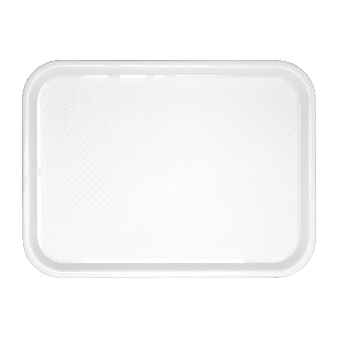 Olympia Kristallon Polypropylene Fast Food Tray White Small 345mm - GF995