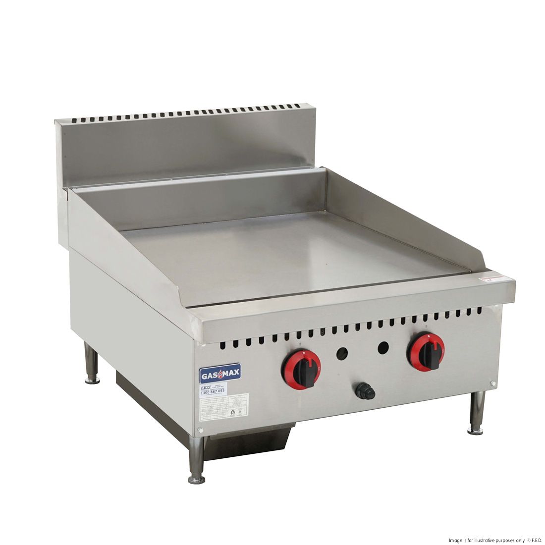 GasMax GG-24 Two Burner Griddle Top - Natural Gas/LPG