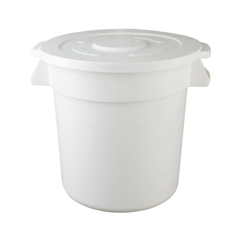 Vogue Polypropylene Round Container Bin White 76Ltr - GG793