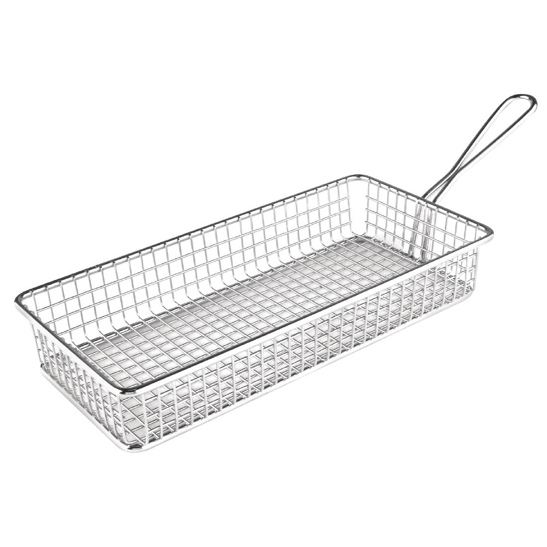 Olympia Rectangular Presentation Fryer Basket - GG869