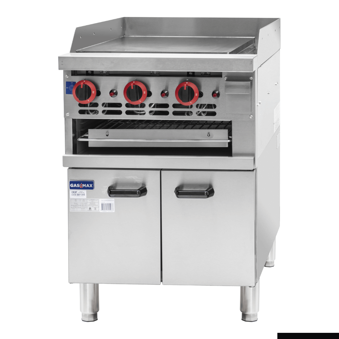 GasMax Gas Griddle And Gas Toaster With Cabinet GGS-24