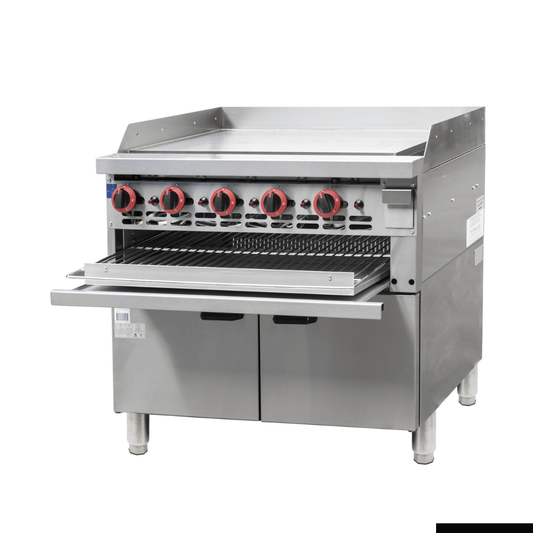 GasMax GGS-36 Griddle & Toaster with Cabinet - Natural Gas/LPG
