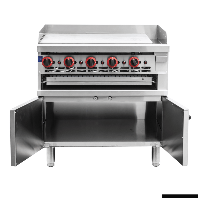 GasMax Gas Griddle And Gas Toaster With Cabinet GGS-36