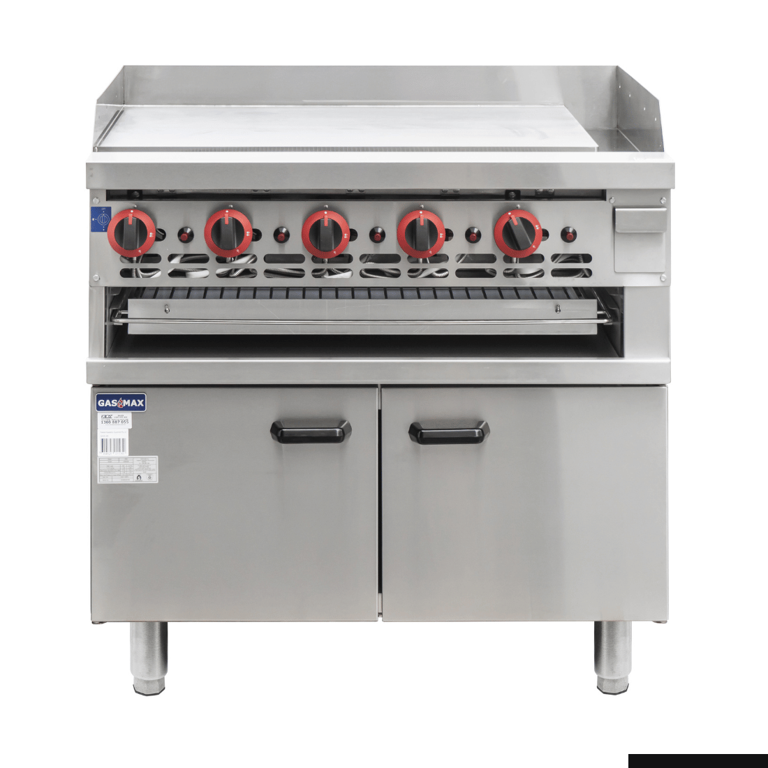 GasMax GGS-36 Griddle & Toaster with Cabinet - Natural Gas/LPG