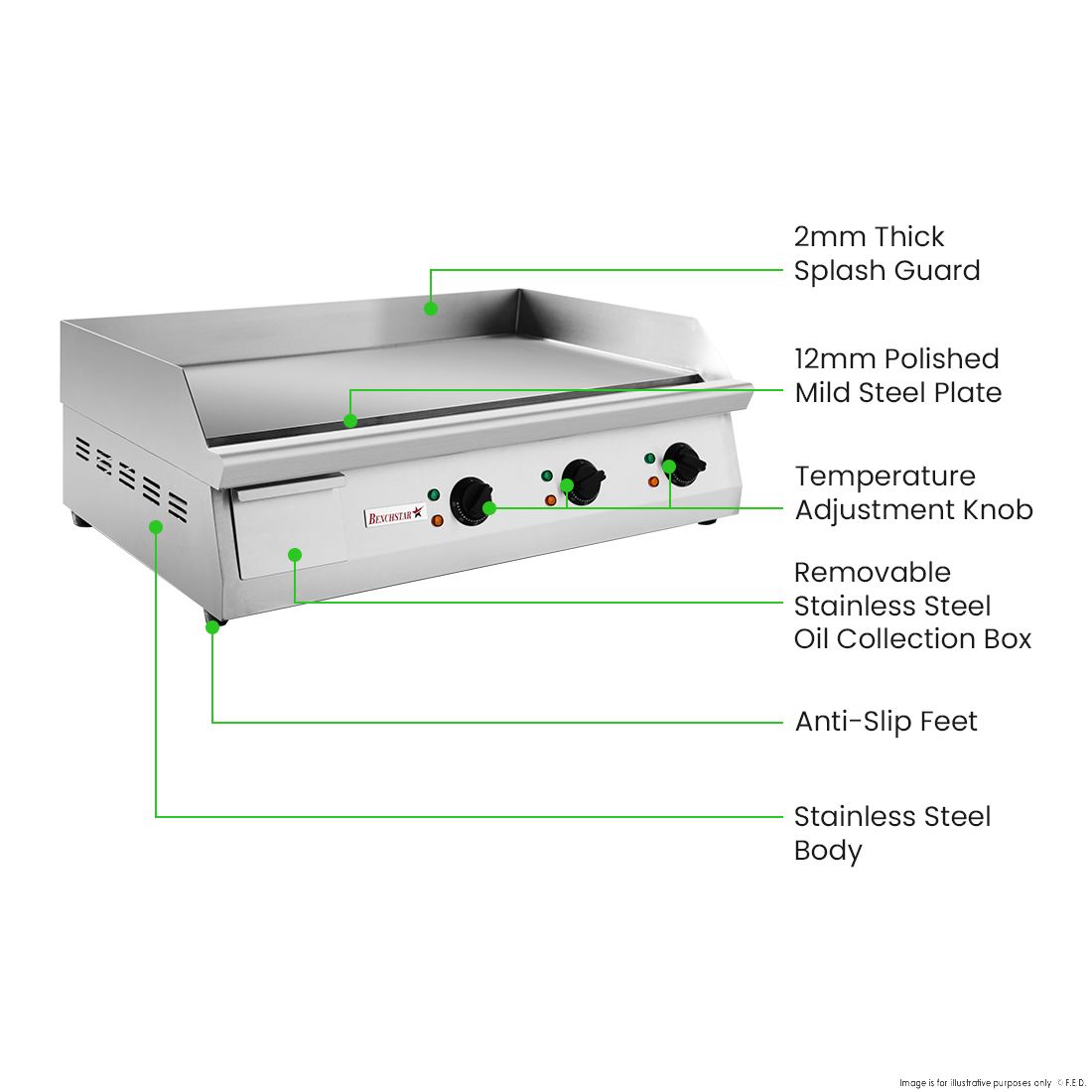 Benchstar Electric Griddle GH-760E