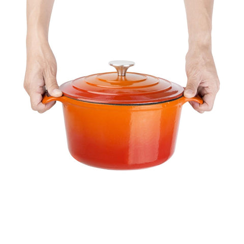 Vogue Orange Round Casserole Dish 3.2Ltr - GH302